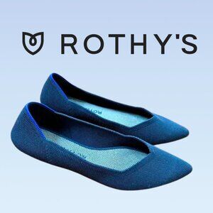 Rothy's Point Flat- Navy Blue